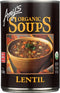 Organic Lentil Vegetable Soup, LS