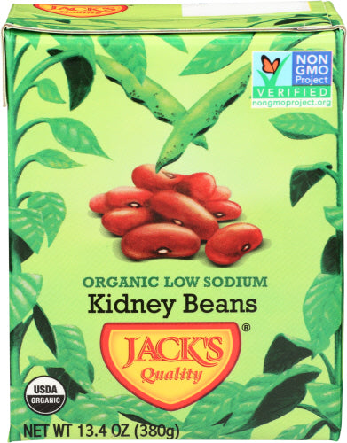 Organic Kidney Beans, Low Sodium